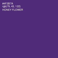 #4F2B7A - Honey Flower Color Image